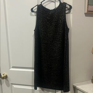 Ginger G Black and Gold Mini Dress